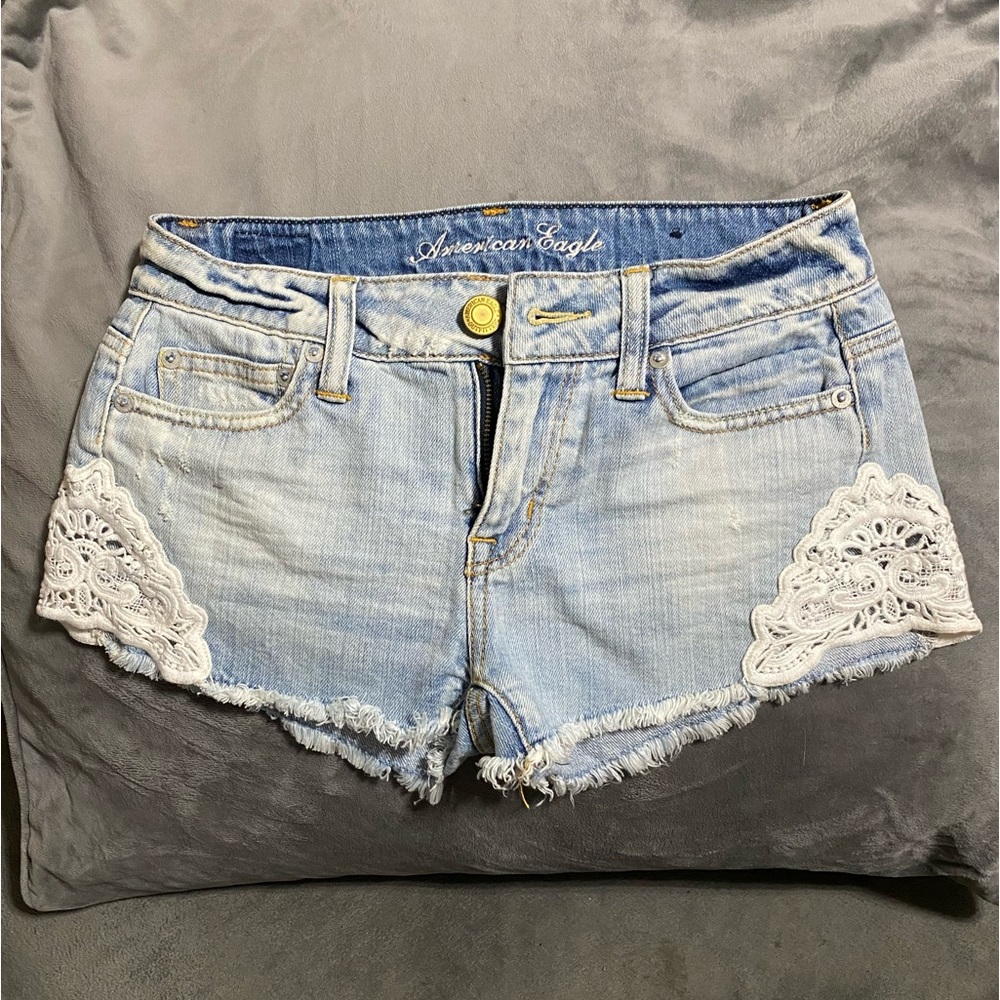 American Eagle Shorts with Lace Details